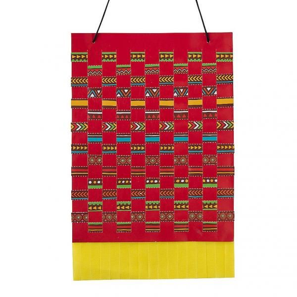 Kente Cloth Paper Weaving