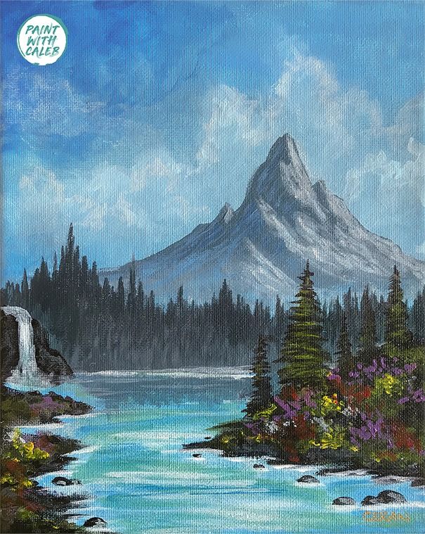 Paint Night - Mountain Landscape