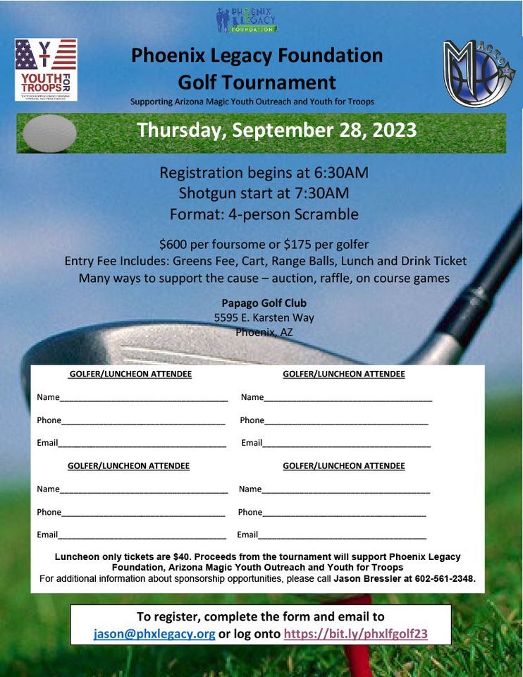 Phoenix Legacy Foundation's Charity Golf Tournament