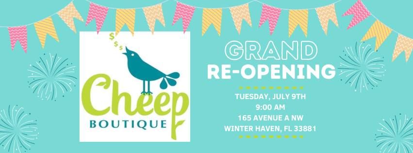 Cheep Boutique Grand Re-Opening Ribbon Cutting