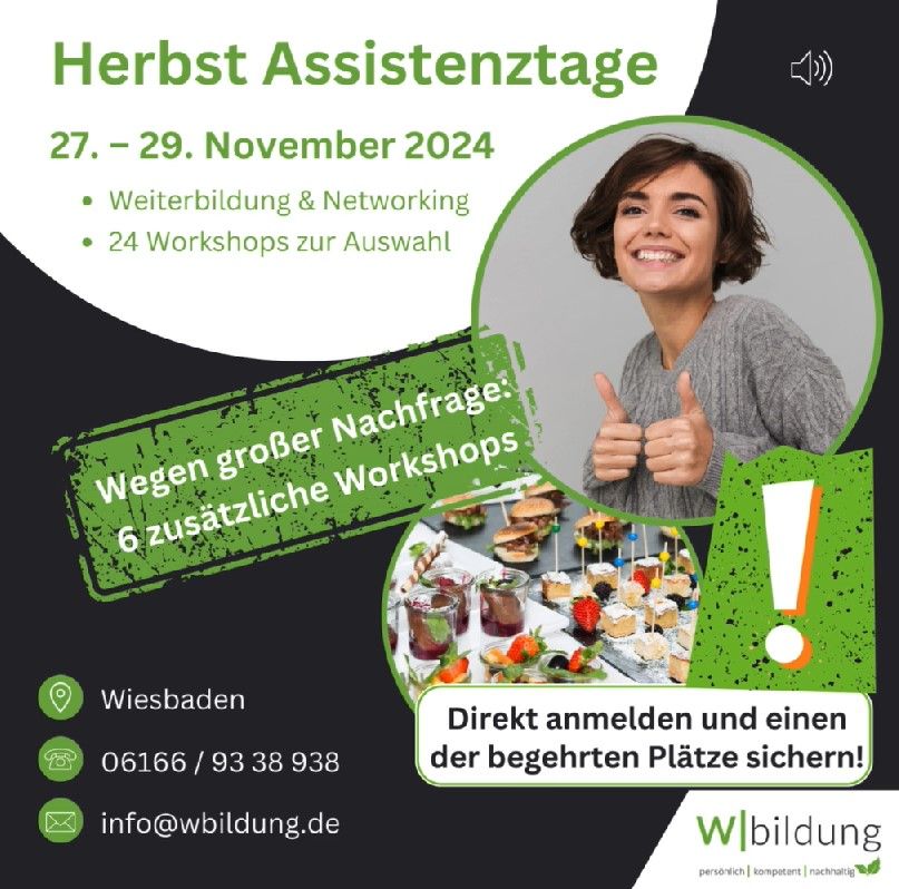 Herbst Assistenztage 2024 - Assistenzkongress in Wiesbaden