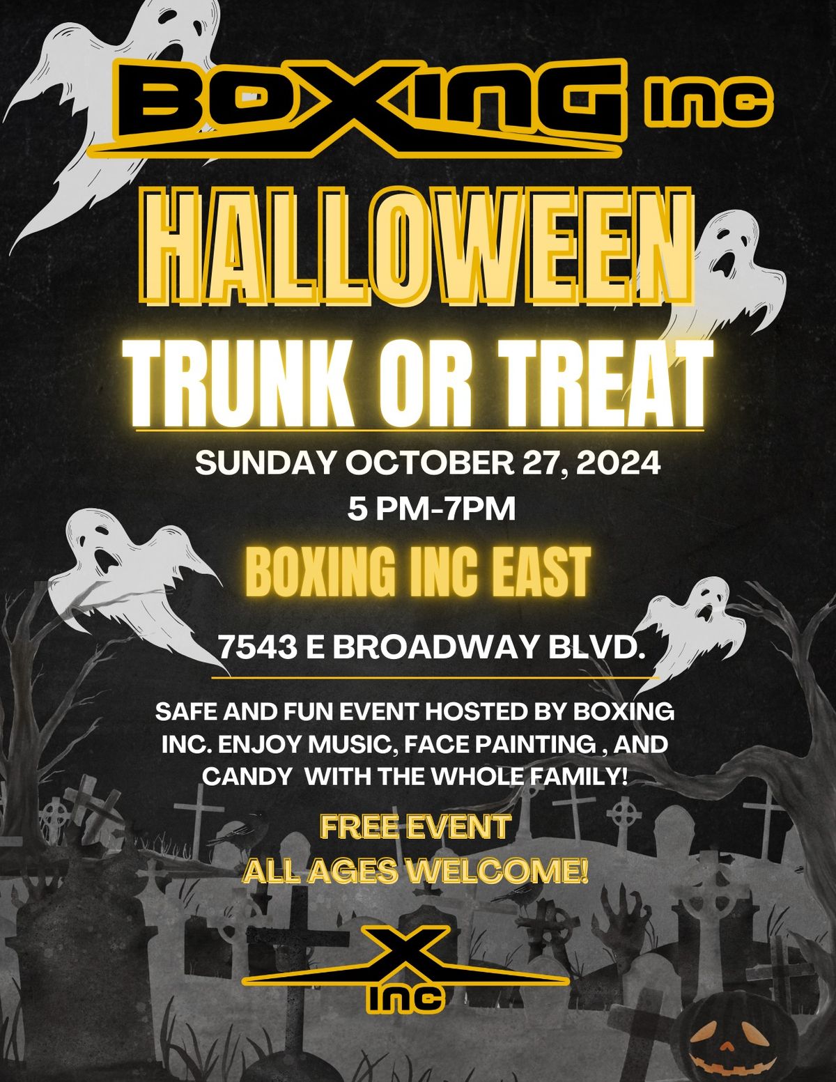 Boxing Inc Trunk or Treat