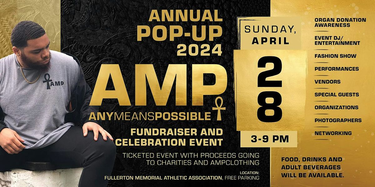 AMPCLOTHING'S ANNUAL #AMP POP-UP 2024 Fundraiser\/Celebration Event!