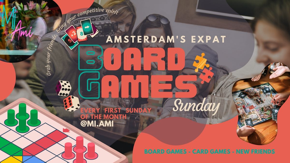 Amsterdam's Expat Board Games Sunday \ud83c\udfb2\ud83c\udf89 @ Mi.Ami