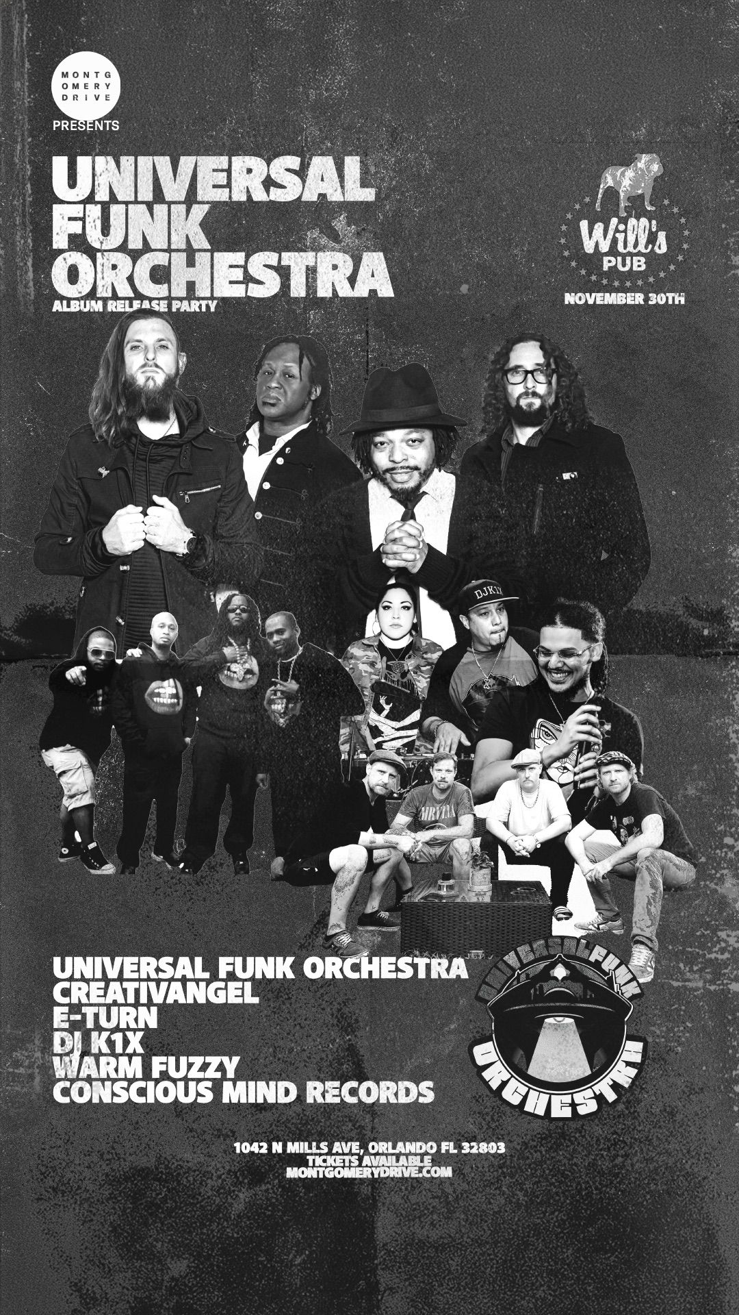 Universal Funk Orchestra Album Release Party with Special Guests at Will\u2019s Pub - Orlando, FL