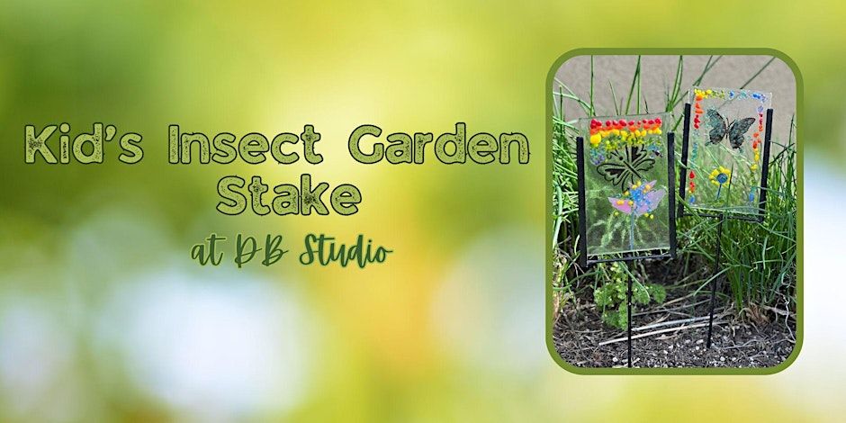 Kid's Insect Garden Stake | Fused Glass db Studio