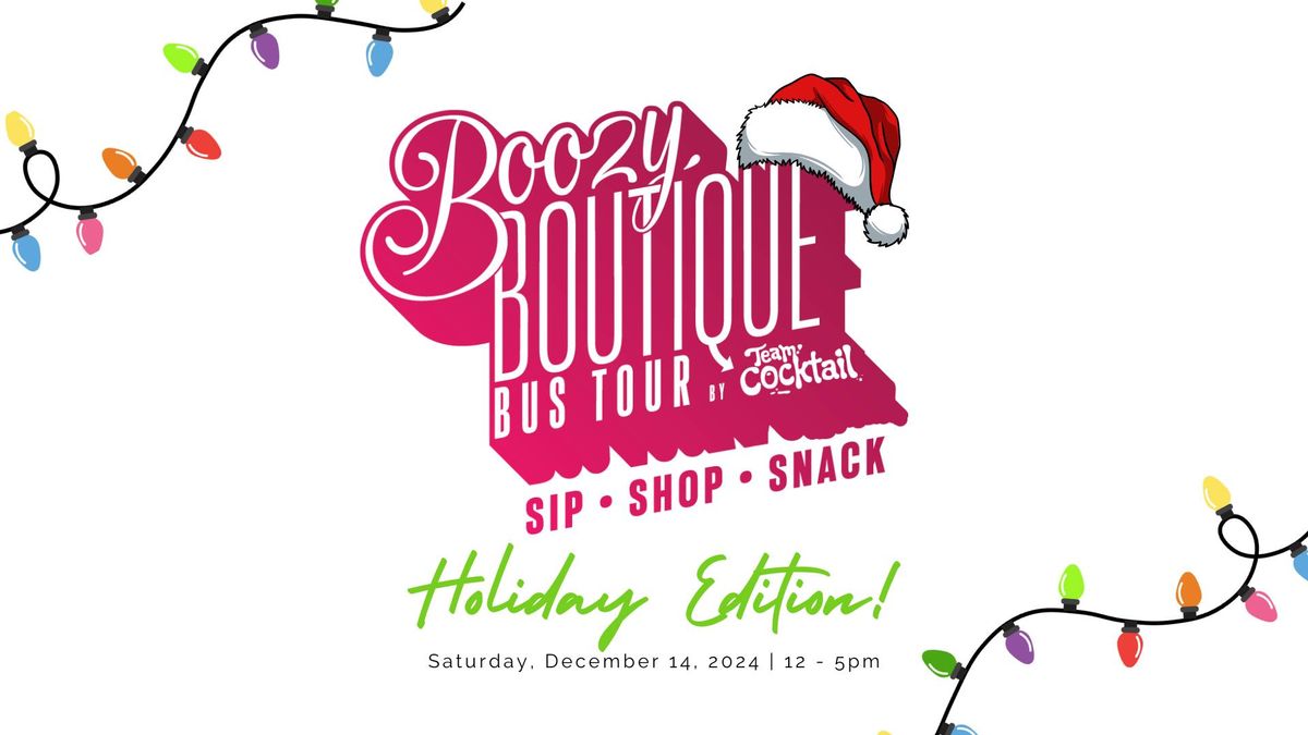 Boozy Boutique Bus Tour - By Team Cocktail