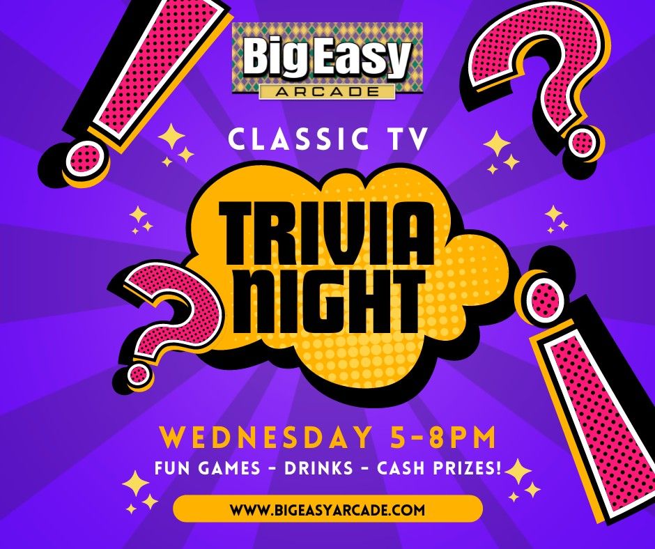 Classic TV Trivia Night at the Arcade!