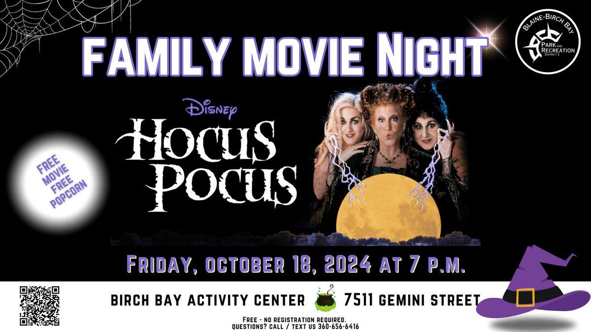 Family Movie Night: October 2024