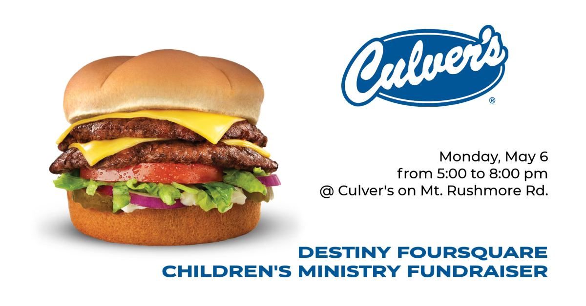Culver's Children's Ministry Fundraiser