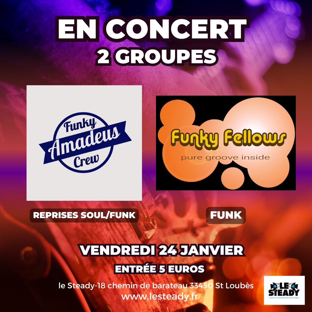 CONCERT AVEC "FUNKY FELLOWS" & "AMADEUS FUNKY CREW"