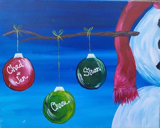 Paint & Sip Christmas Style with Gaudy Giggles