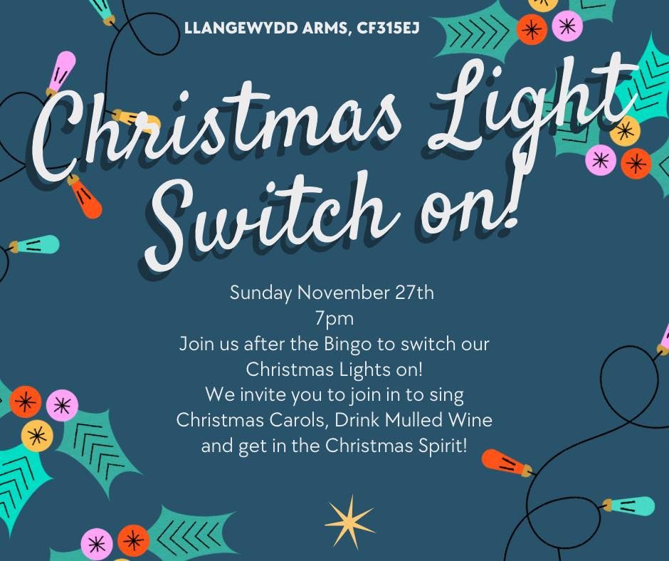 Christmas Light Switch On!, Llangewydd Arms, Bridgend, 27 November 2022