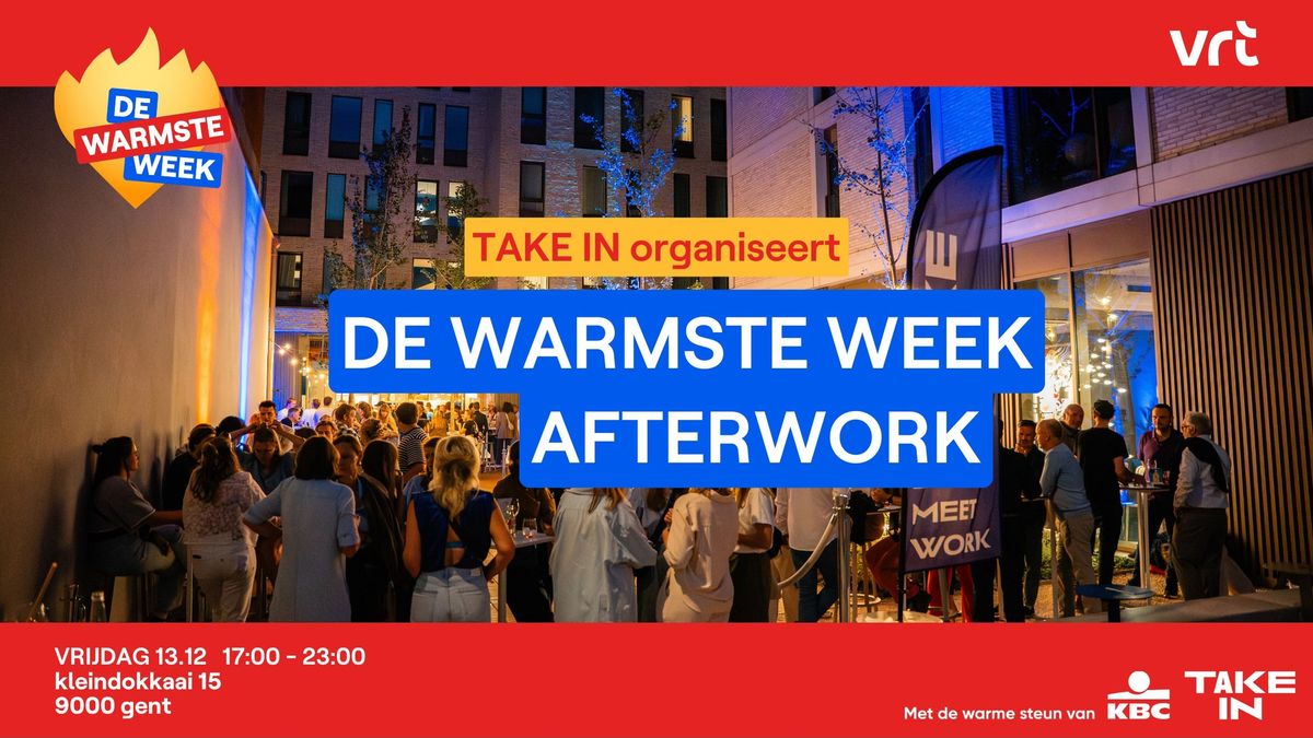 Warmste Week Afterwork bij TAKE IN - 13 December