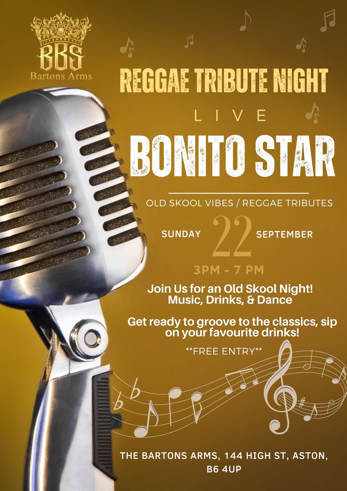 Reggae Tribute Night with Bonito Star