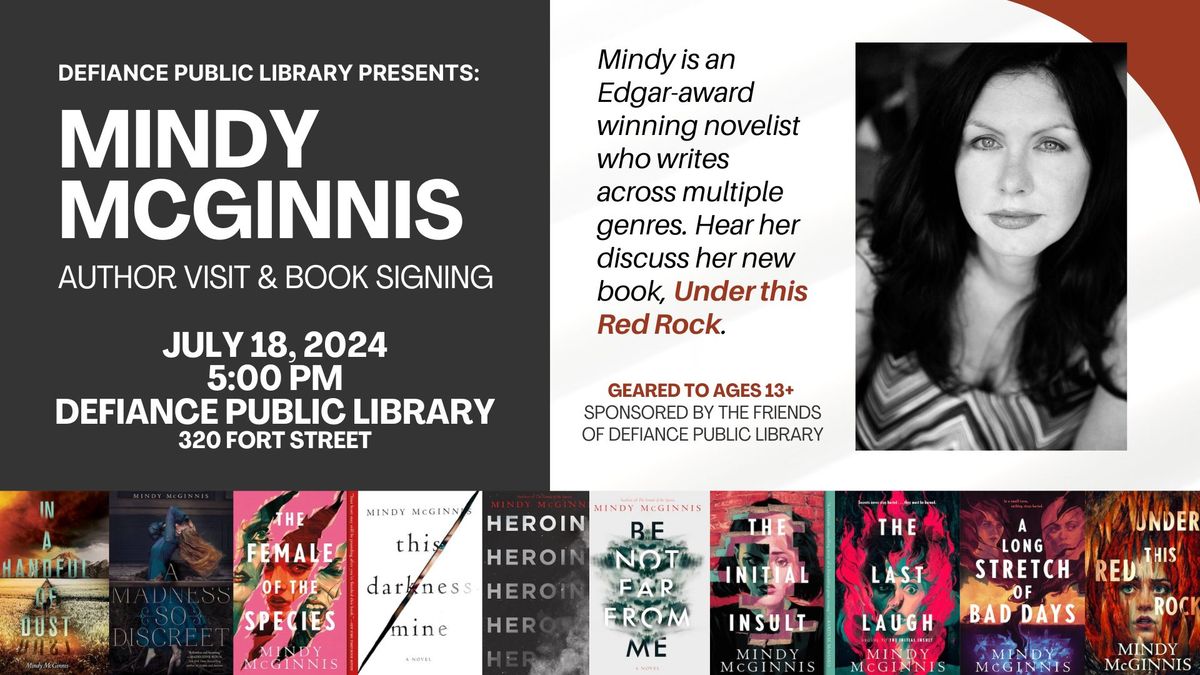 Author Visit & Book Signing with Mindy McGinnis