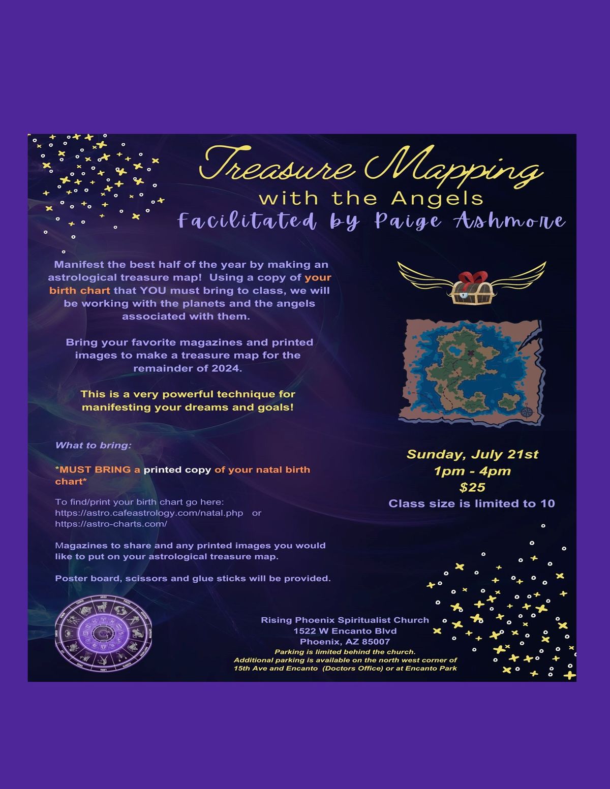 Treasure Mapping with the Angels - Facilitated by Paige Ashmore