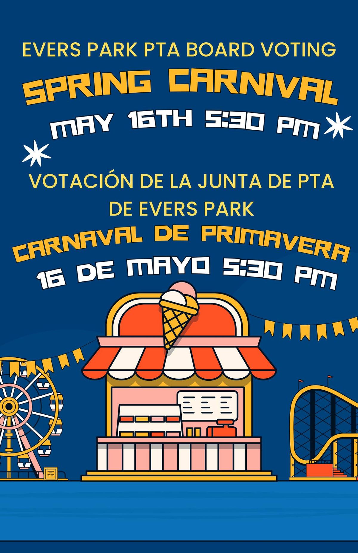 Evers Park PTA Board Voting & Spring Carnival