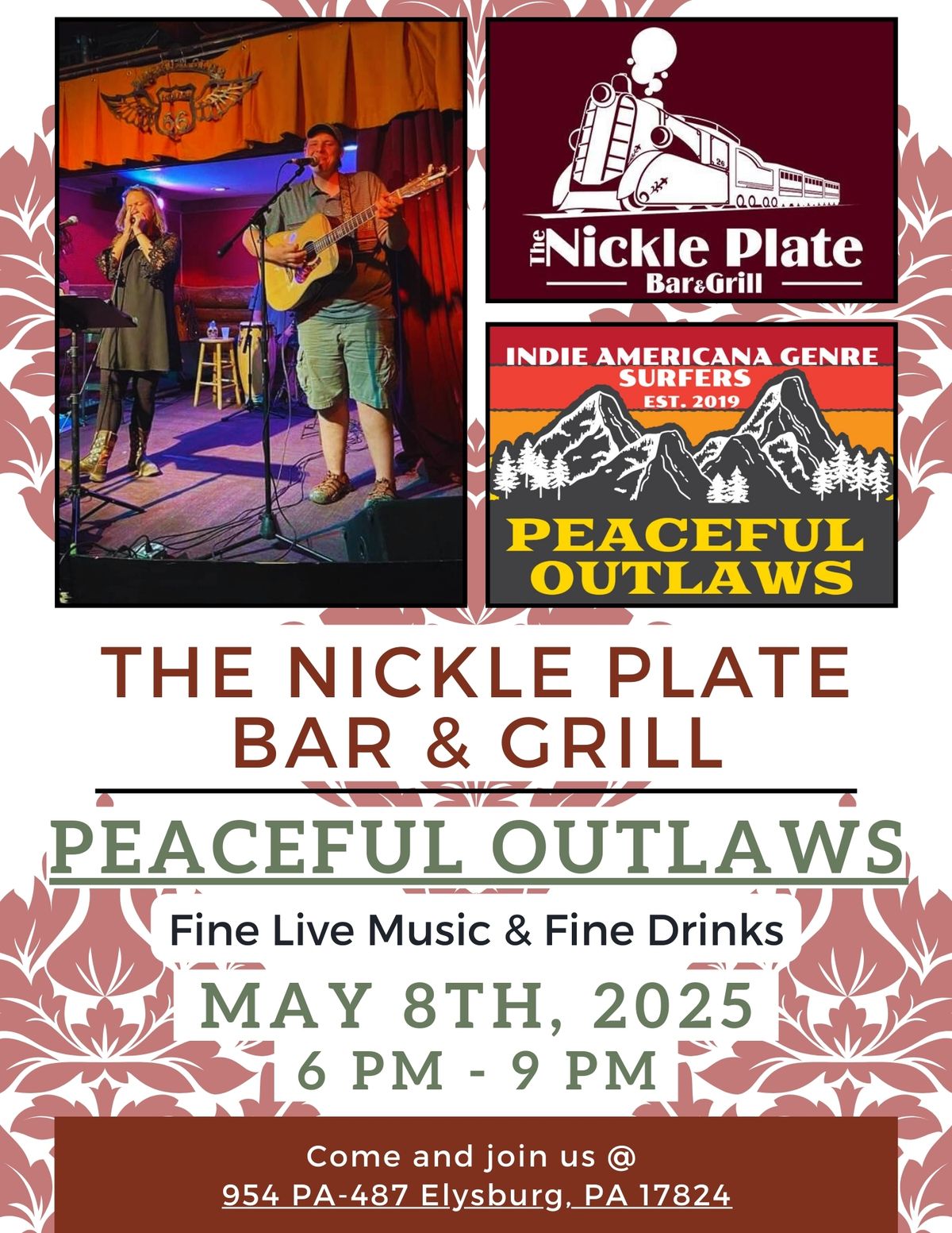 Nickle Plate Bar and Grill W\/Peaceful Outlaws 