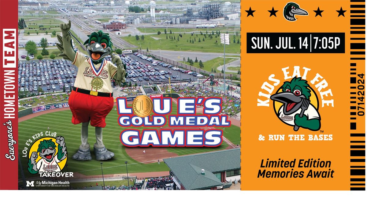 Lou E.'s Kids Club Takeover Gold Medal Games | Loons