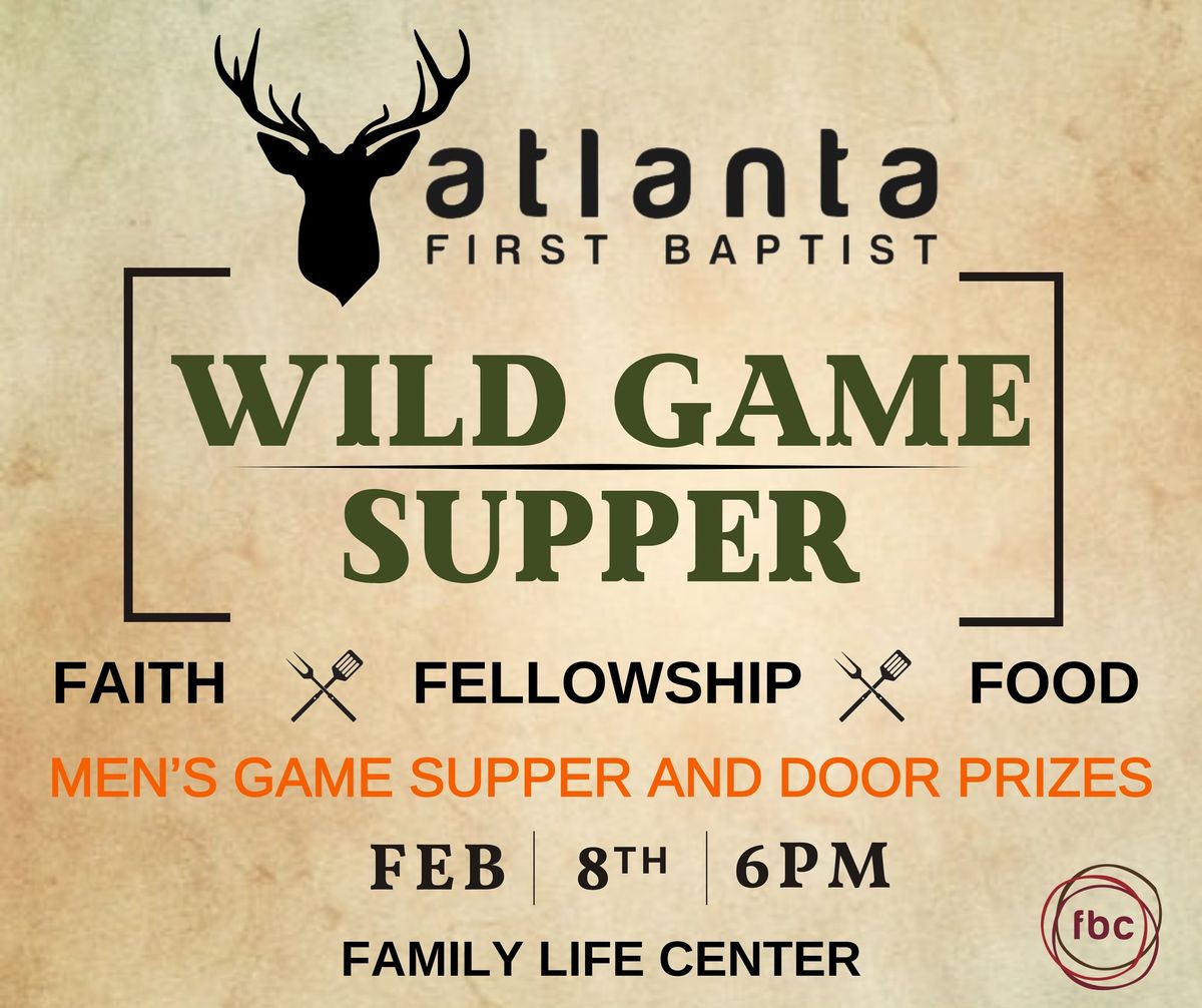 Annual Men's Wild Game Supper