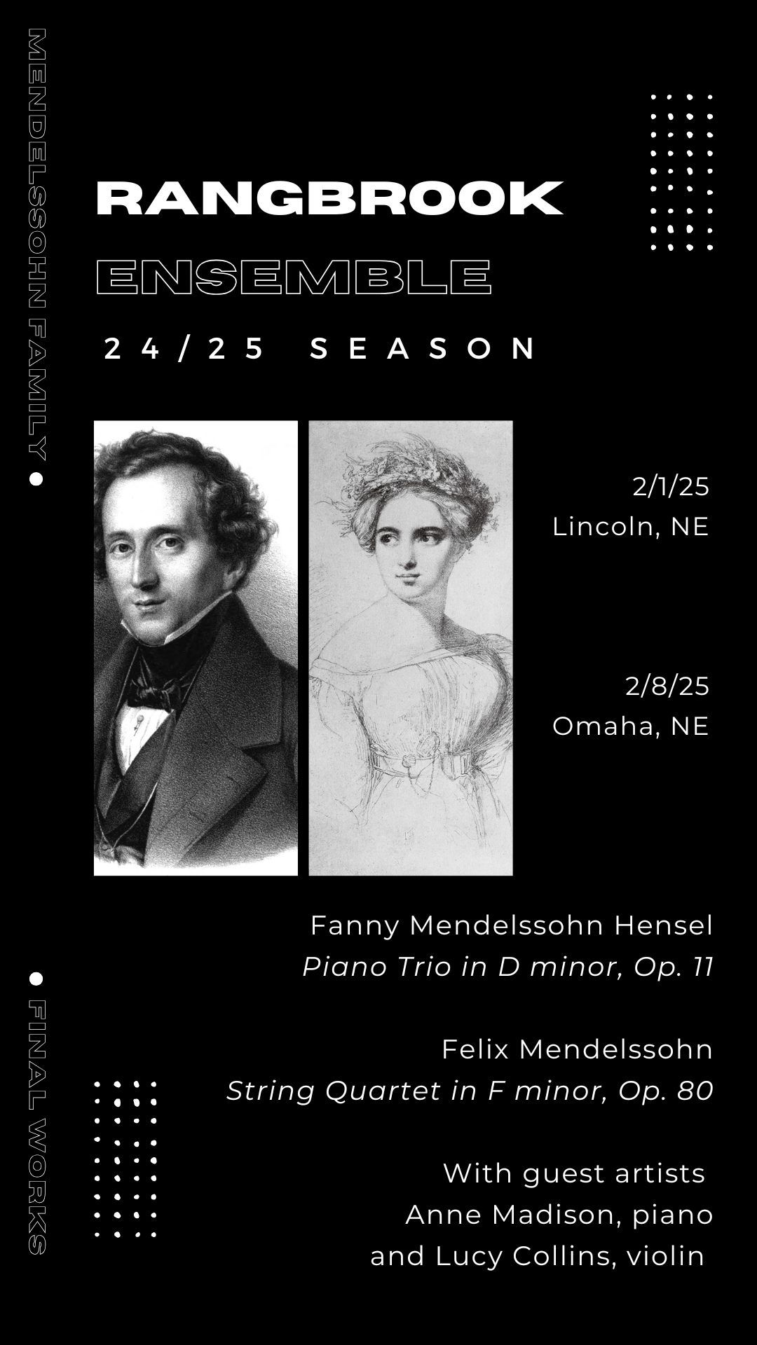 The Mendelssohn Family - Omaha Performance