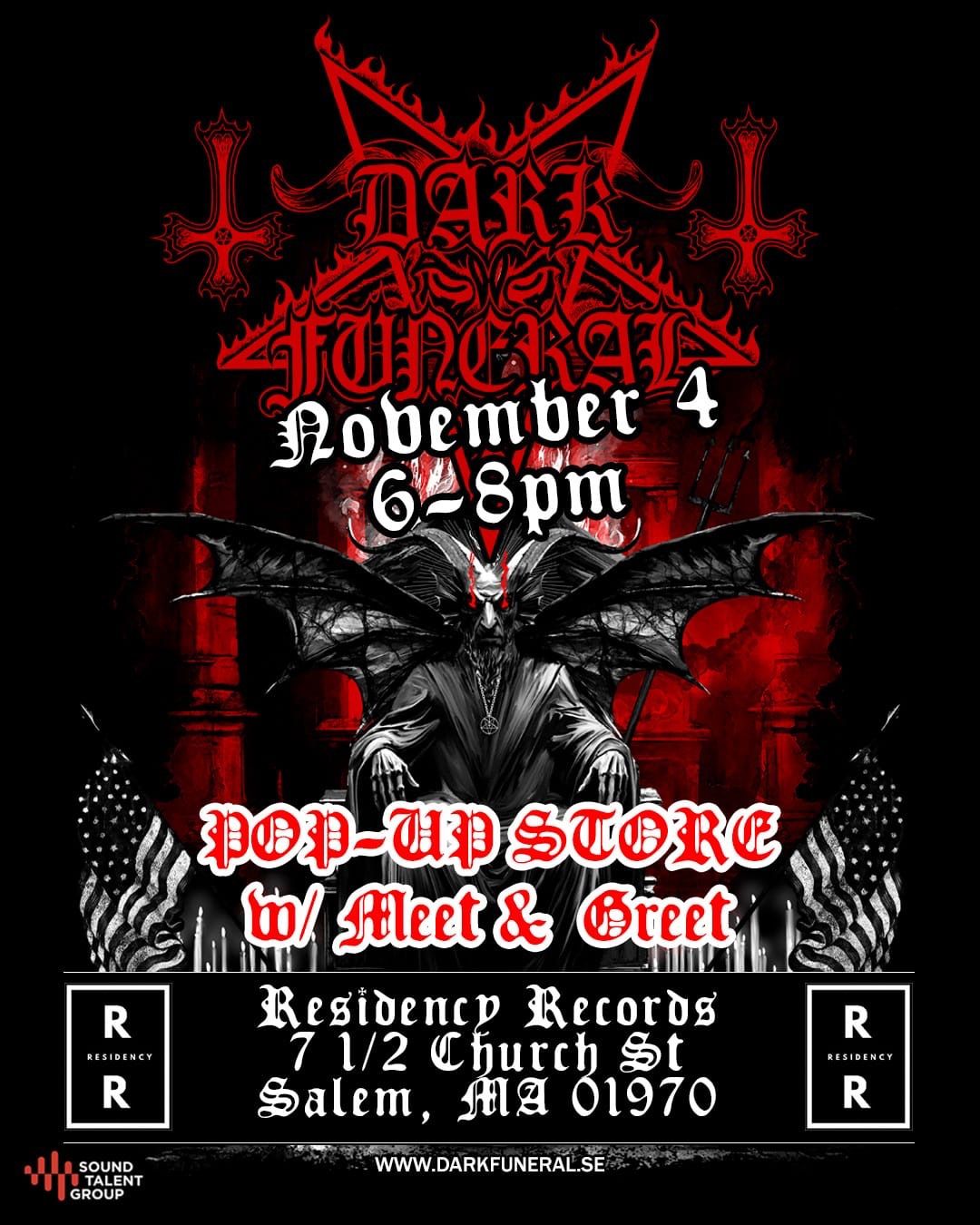 Dark Funeral Pop Up Store & Meet and Greet