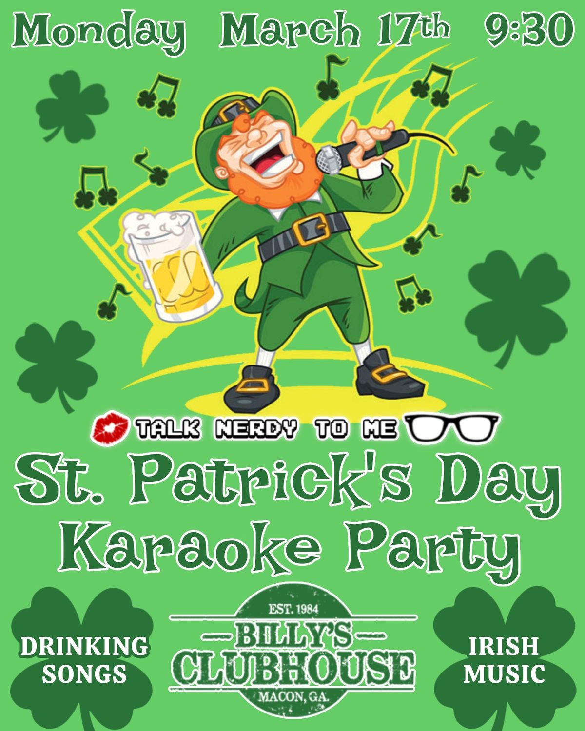 St. Patrick\u2019s Day Karaoke Party