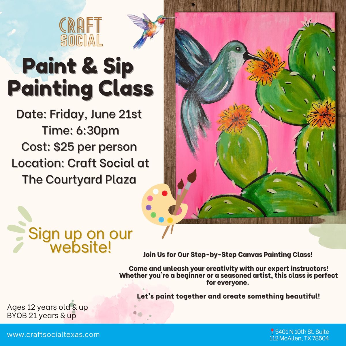 Paint & Sip Painting Class