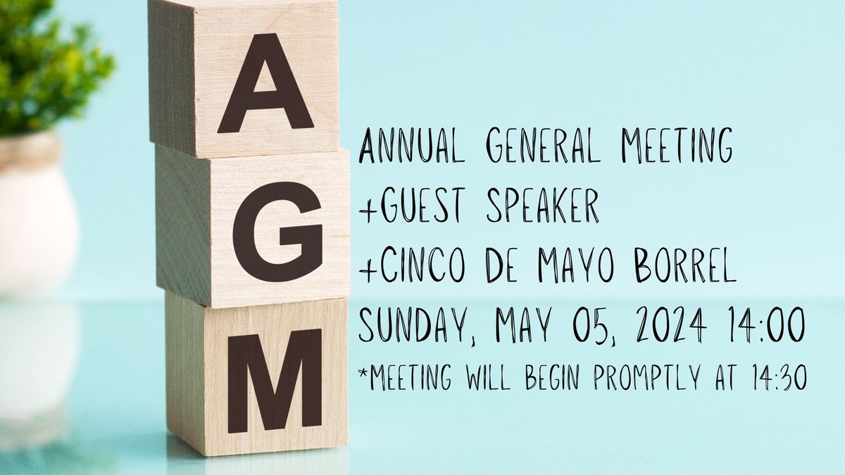 Annual General Meeting ft. Guest Speaker Steven Fenberg & Margaritas