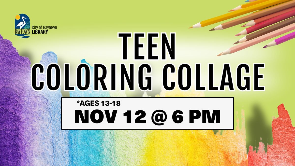 Teen Coloring Collage