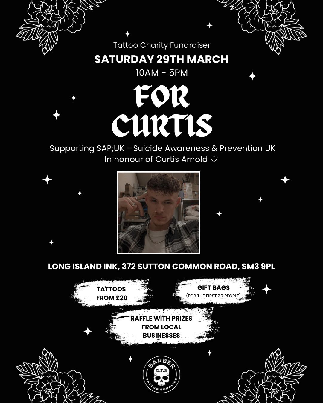 For Curtis - Tattoo Charity Fundraiser - 29th March 2025 