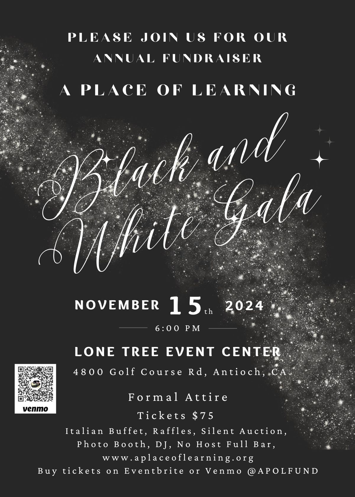 A Place Of Learning BLACK AND WHITE GALA