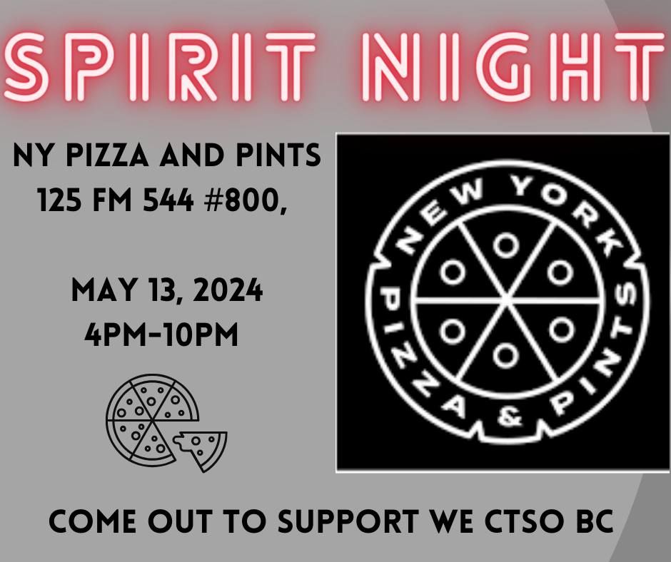 Spirit Night- NY Pizza & Pints Wylie