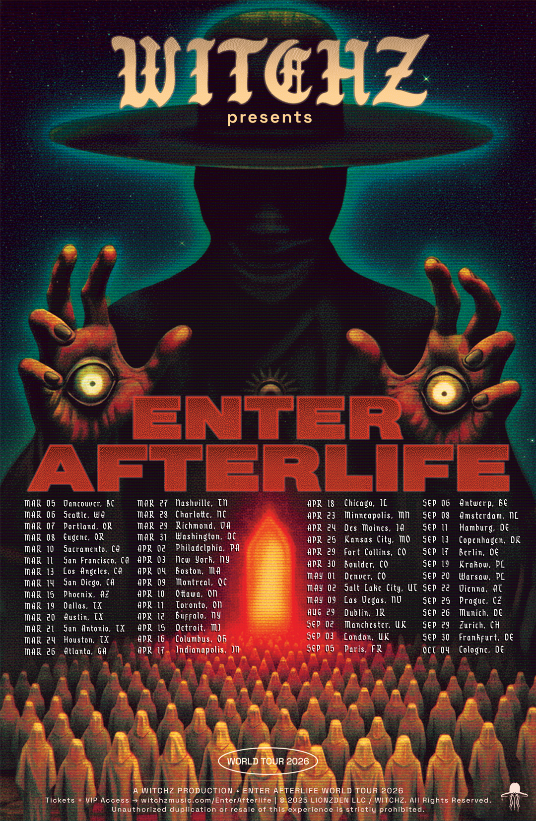 WITCHZ: ENTER AFTERLIFE World at The Foundry Philadelphia