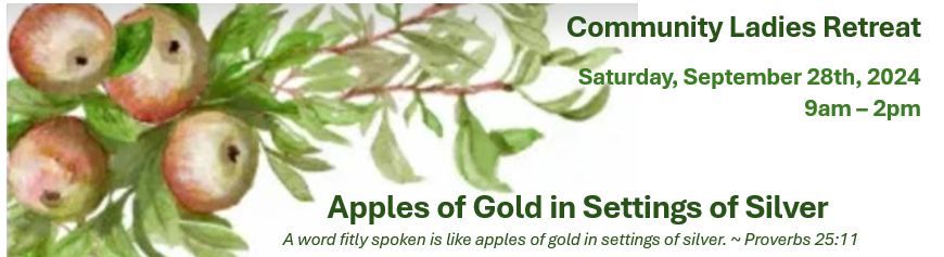 Apples of Gold in Settings of Silver