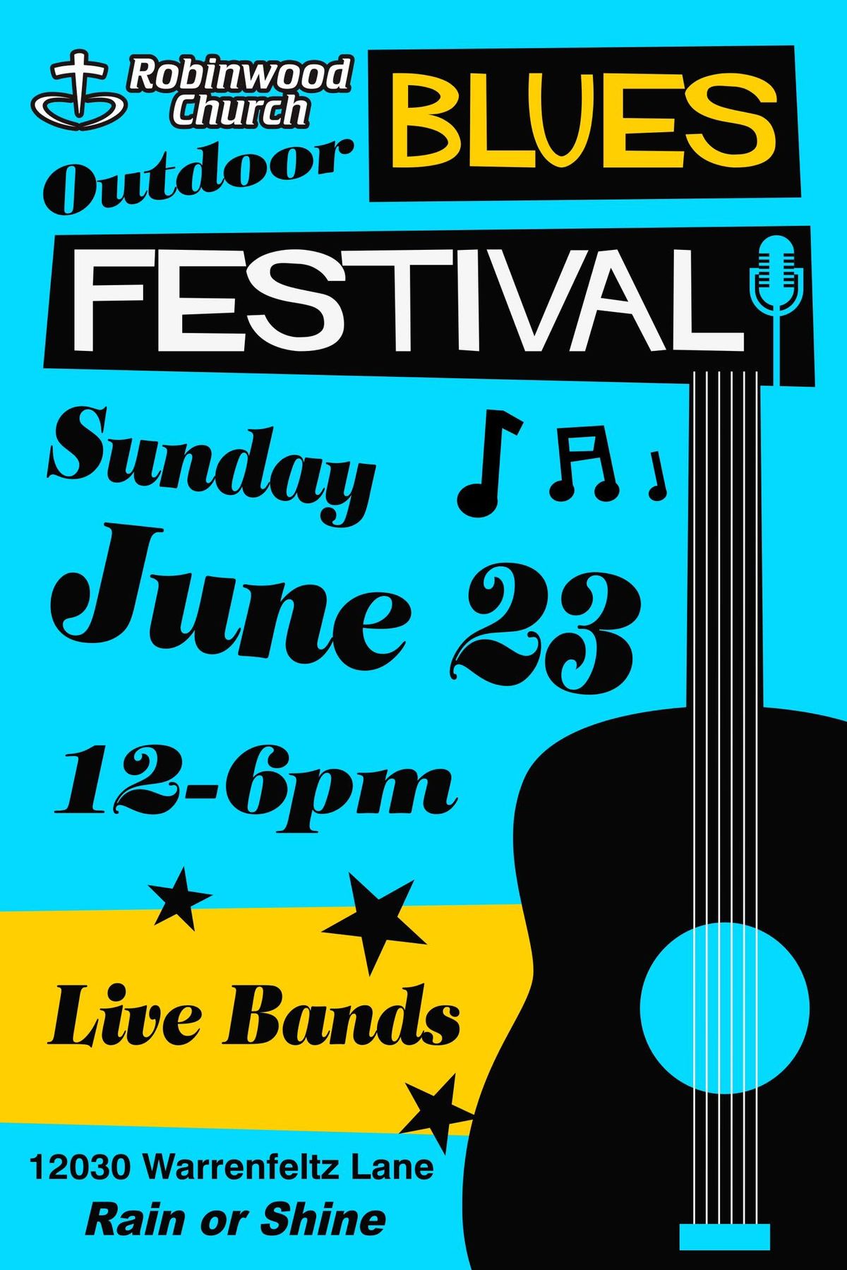 ROBINWOOD'S OUTDOOR BLUES (& More) MUSIC FESTIVAL 2024