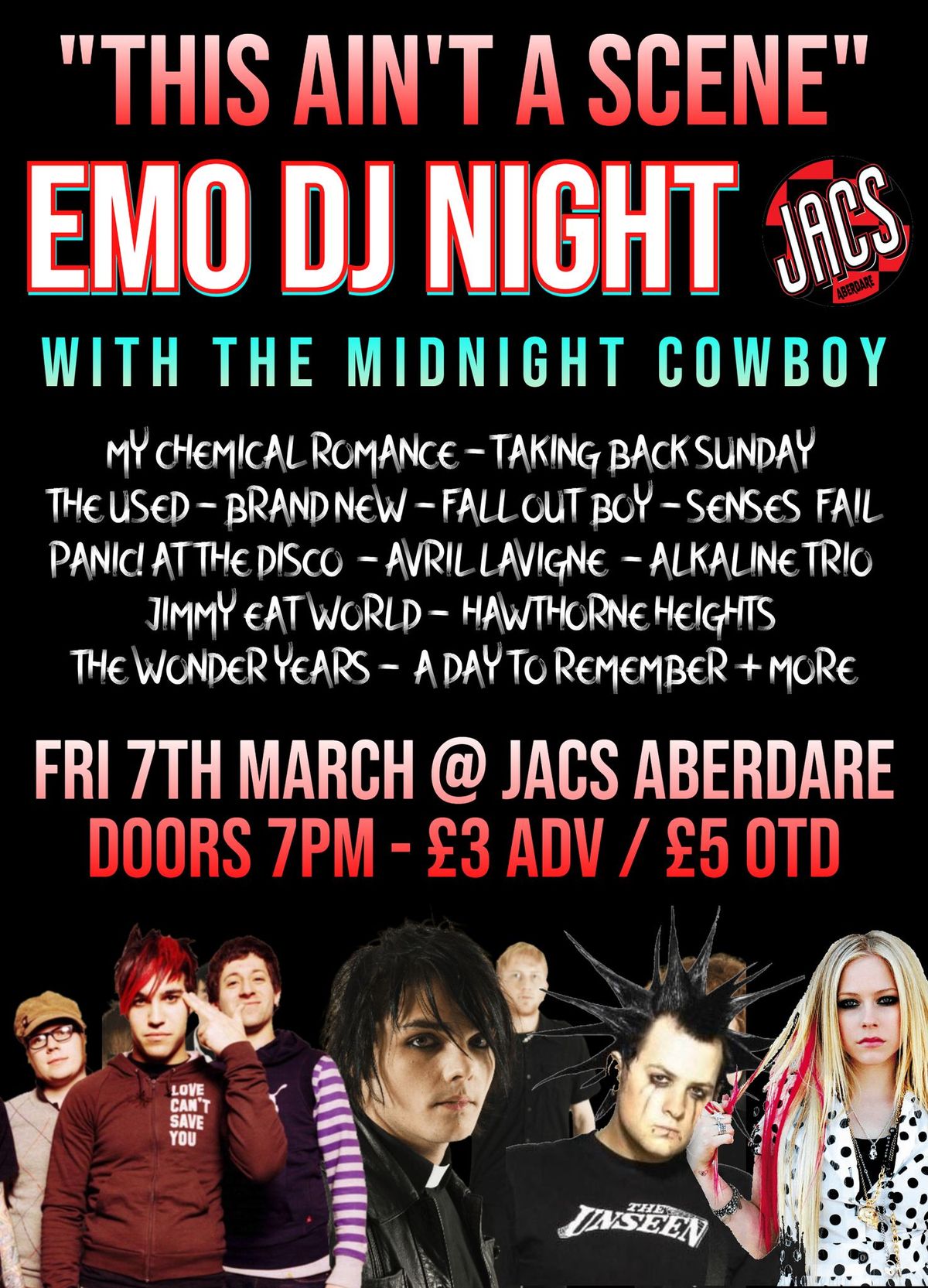 Emo DJ Night "This Ain't A Scene" @ Jacs Aberdare