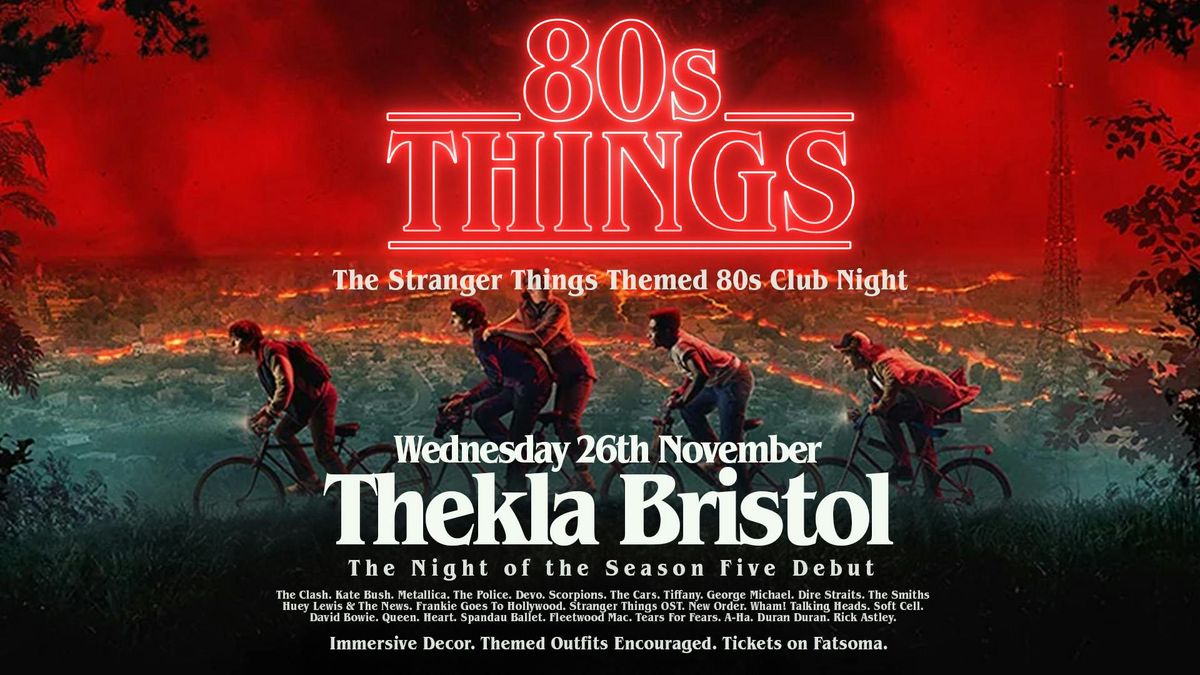 80s Things. Stranger Things Release Party.