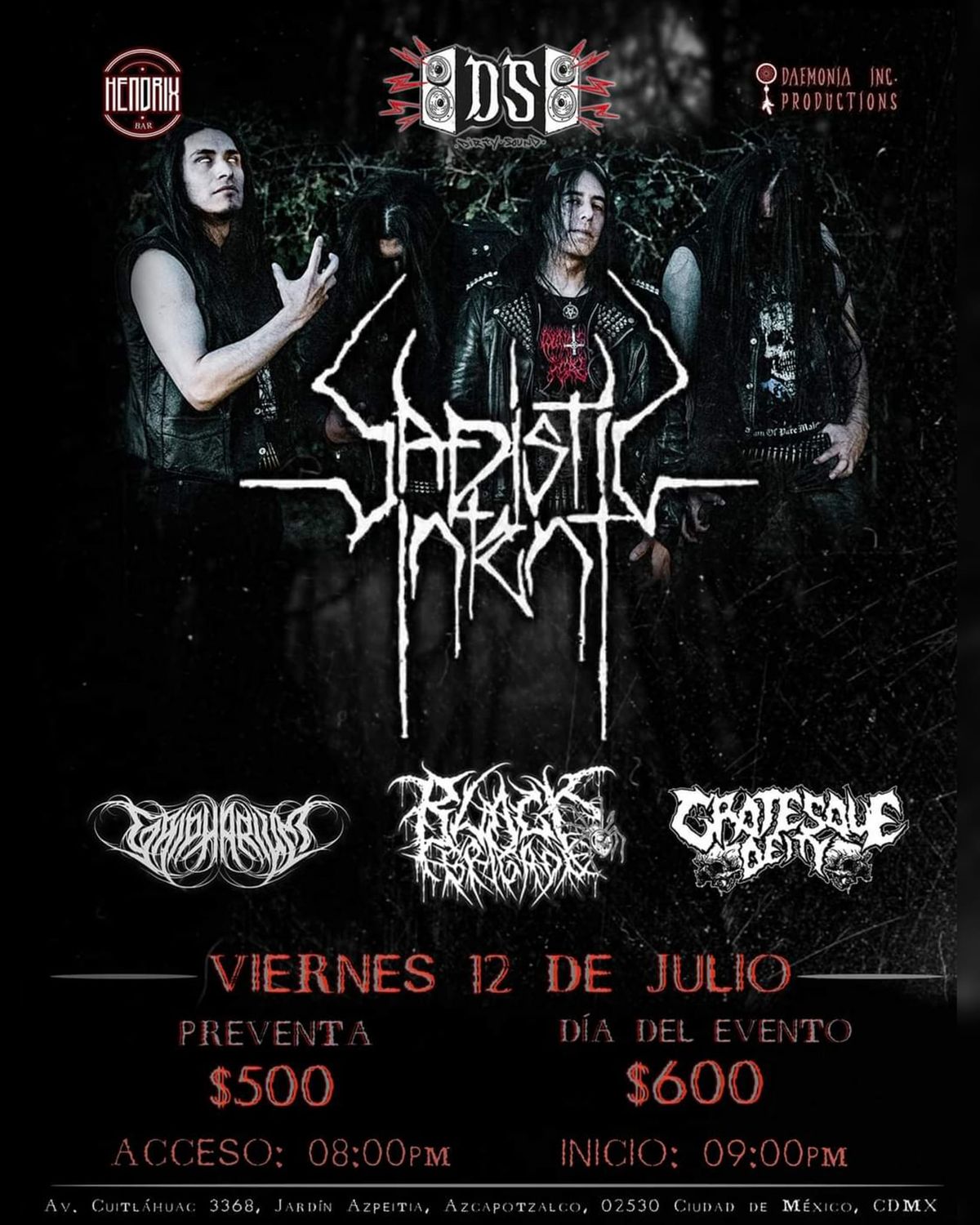 SADISTIC INTENT EN CDMX