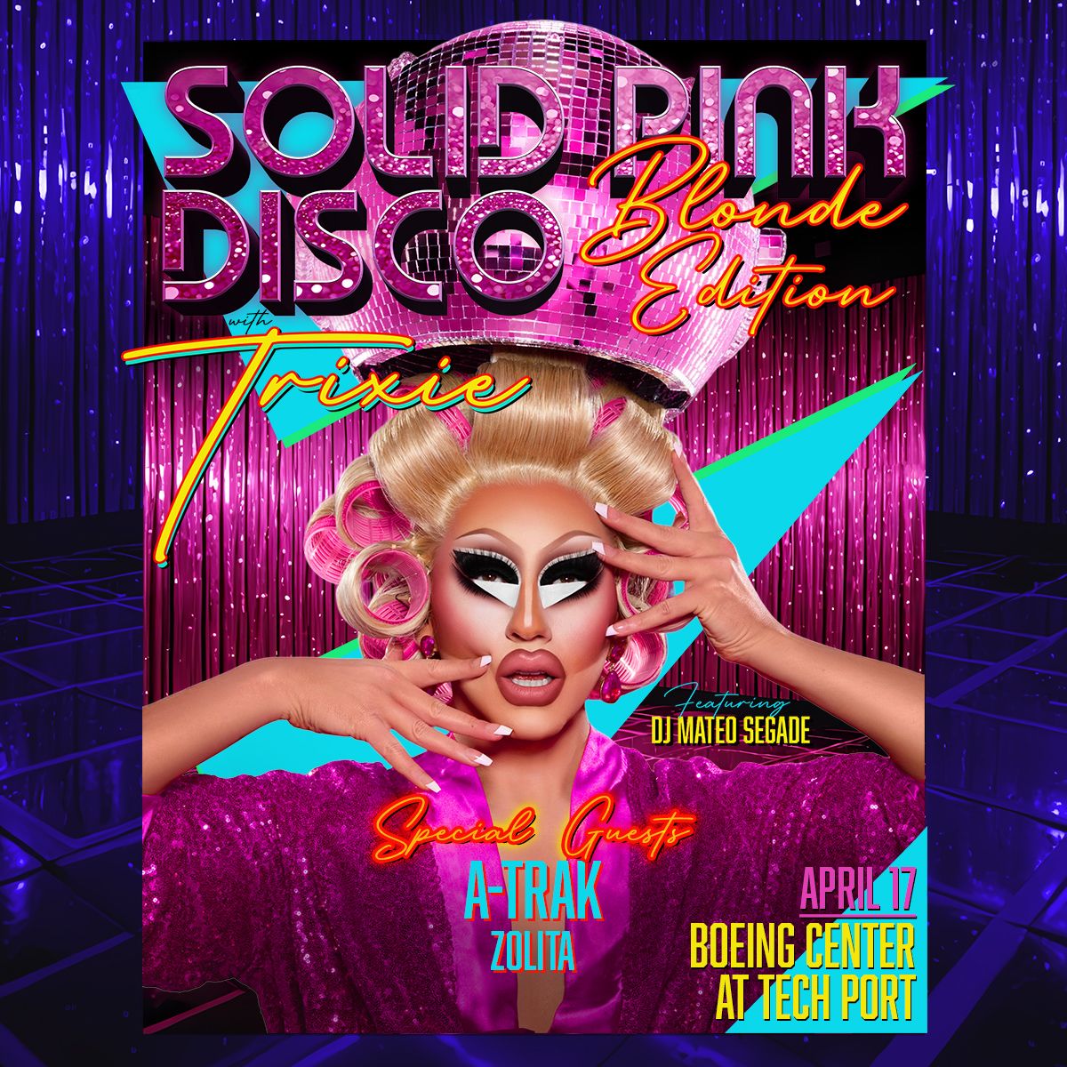 Solid Pink Disco by DJ Trixie