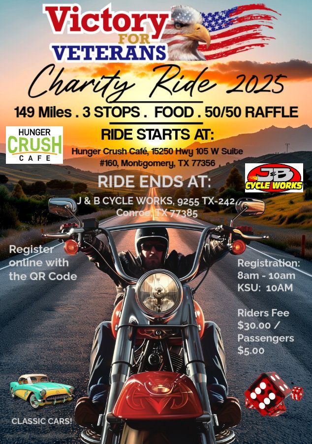 North Houston Area Charity Motorcycle Ride - April 5, 2025