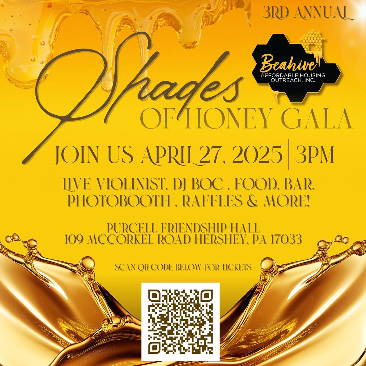 Beahive Shades of Honey Gala 2025