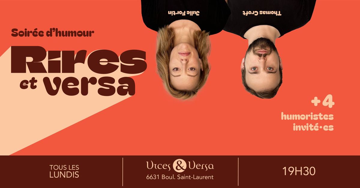 Rires et Versa - Soir\u00e9e d'humour au Vices & Versa