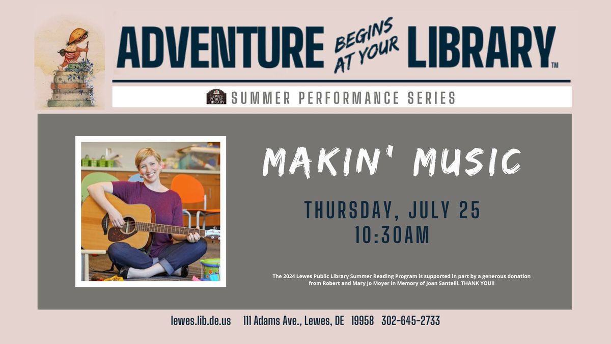 Kids' Summer Reading Performance: Makin' Music