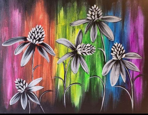 Paint Party! Kaleidoscope Flowers