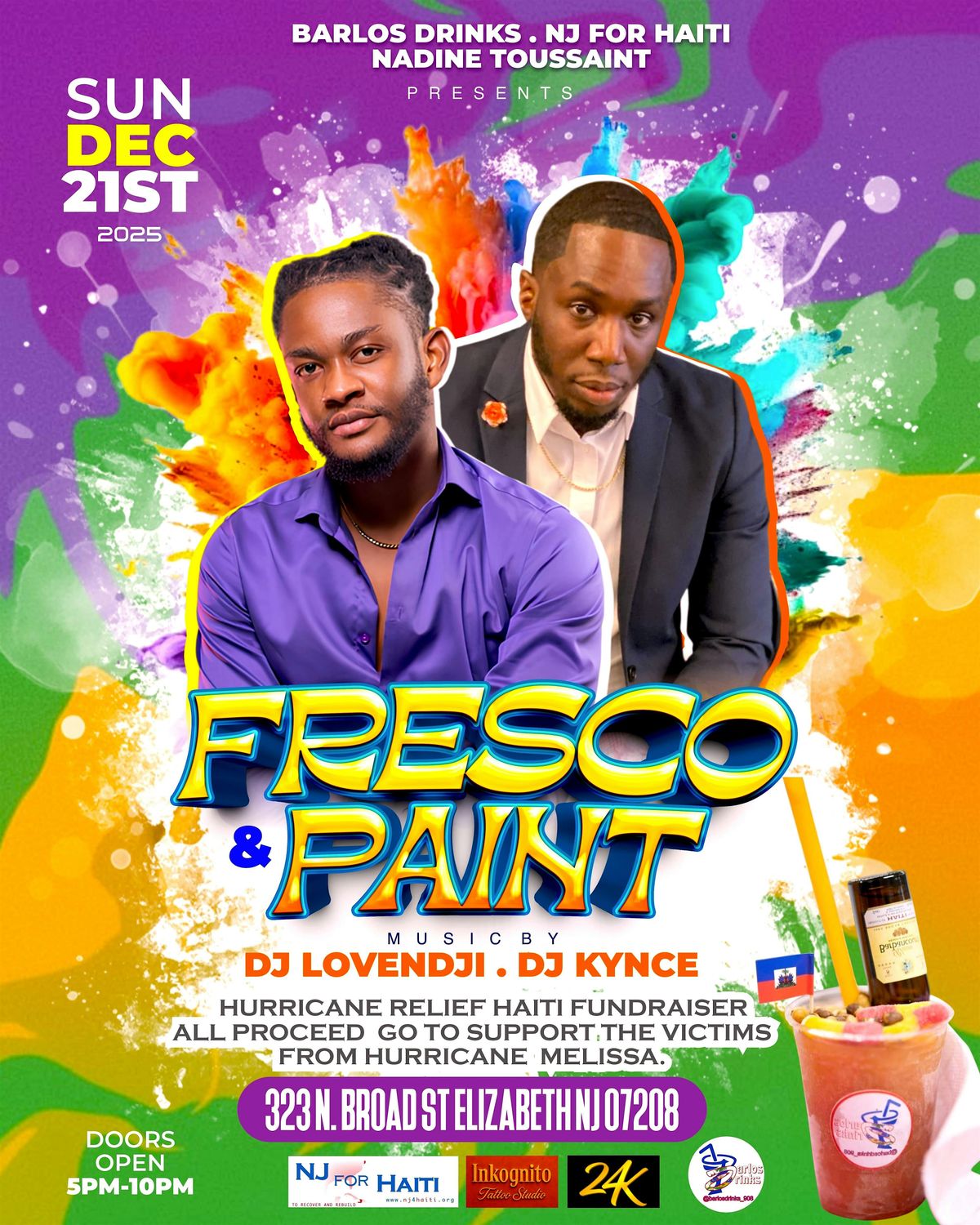 FRESCO'N'PAINT  "HURRICANE RELIEF FOR HAITI FUNDRAISER