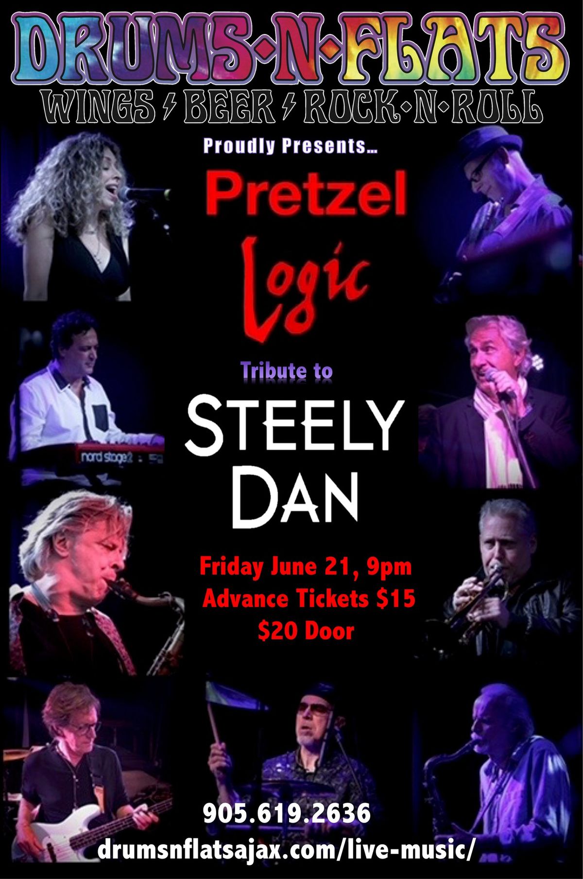 Pretzel Logic tribute to Steely Dan Live at Drums N Flats Ajax