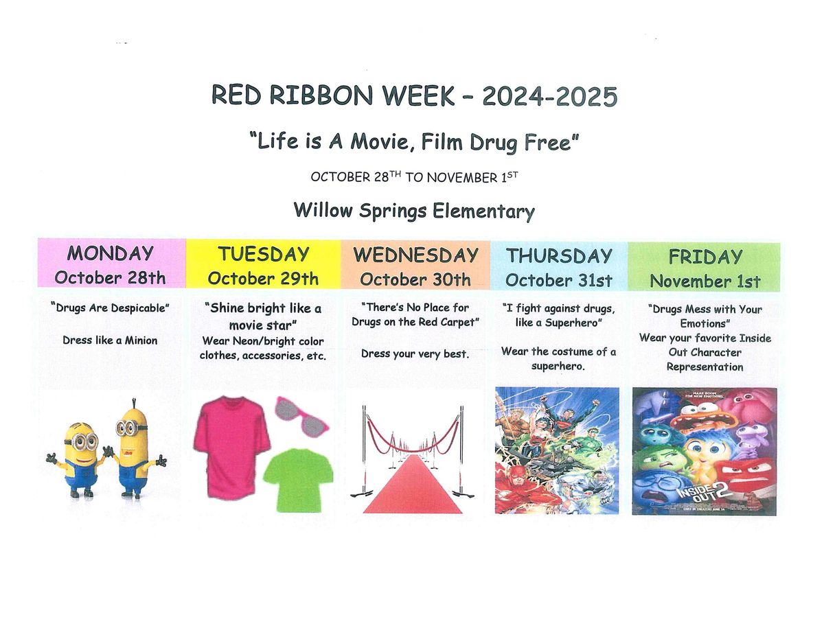 Red Ribbon Week @ Willow