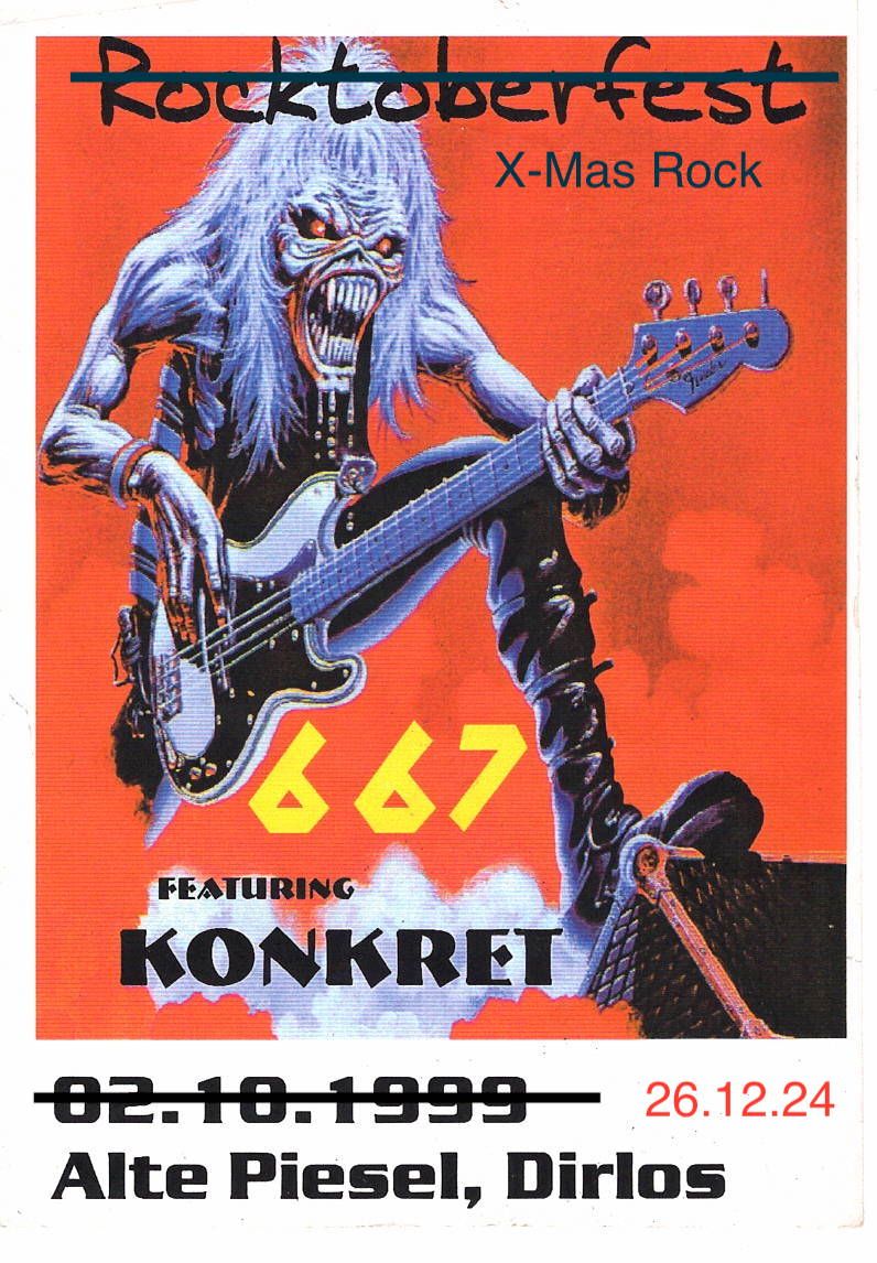 X-Mas Rock - 667 & KONKRET - 25 Jahre sp\u00e4ter